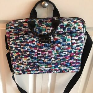 Kate Spade slim nylon multi-color slim laptop bag